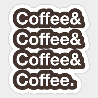 coffee&coffee&coffee&coffee. Sticker